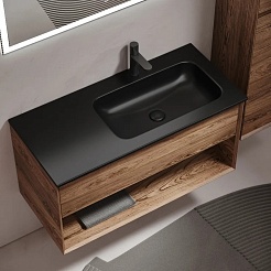 Sancos Тумба с раковиной Marmi 1.0 100 R дуб чарльстон раковина Grace 101 R CN7015MB – фотография-2