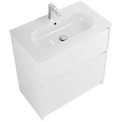 BelBagno Мебель для ванной Kraft 80 напольная Bianco Opaco с раковиной LOV-800-LVB – фотография-2