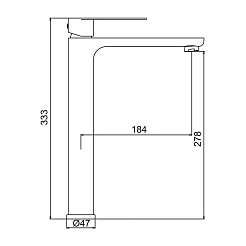 Frap Смеситель для раковины H806 F10806-2 сатин – фотография-2