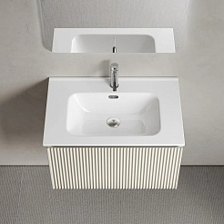 Sancos Тумба с раковиной Snob R 1.0 70 beige soft раковина Element 71 CN7007 – фотография-2