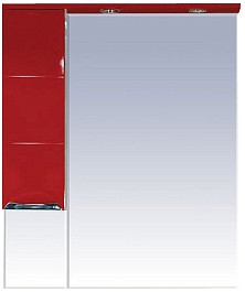 Misty Зеркальный шкаф Петра 75 красный L – фотография-1