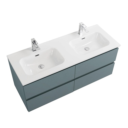 BelBagno Тумба под раковину Kraft 120-2 подвесная Голубой матовый – фотография-4