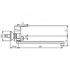 Vidima Смеситель HYPE BA400AA для ванны/душа – фотография-2