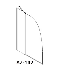 Azario  Шторка на ванну AZ-142 – фотография-2