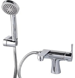 Frap Смеситель для раковины F1252 хром с гигиеническим душем – фотография-1