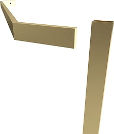 Triton Душевой уголок Дека-Голд 100x100 стекло прозрачное профиль золото – фотография-9