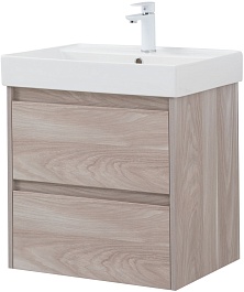 Aquanet Тумба под раковину Nova Lite 60 подвесная орех светлый – фотография-4