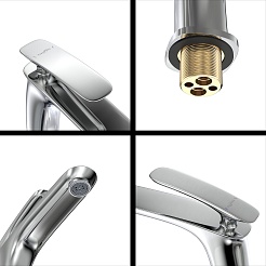 Tokito Смеситель для раковины DIGITAL хром TOK-FUJ-1012 – фотография-2