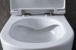 Allen Brau Унитаз подвесной Reality 4.32006.20 белый глянец с крышкой 4.32007.20 – фотография-6