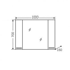 СанТа Мебель для ванной Родос 100 – фотография-6