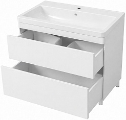 Vivon Тумба под раковину Atwood 90 напольная белая матовая – фотография-5