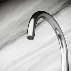 Sancos Смеситель для кухни Stainless с поворотным R изливом нержавеющая сталь SC12001SS – фотография-6