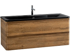 BelBagno Мебель для ванной Albano 120 подвесная Rovere Rustico с раковиной BB1200/455-LV-ART-ALR-NERO – фотография-3