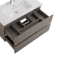 BelBagno Тумба под раковину Kraft 100 подвесная Бежевый матовый – фотография-4