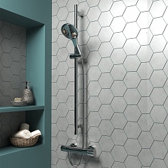 Paini Смеситель для ванны Arena 92CR511TH с термостатом, хром – фотография-3