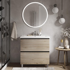 Vigo Тумба с раковиной Cross 800-0-2 дуб давос натуральный – фотография-10