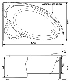 Aquanet Акриловая ванна Mayorca R – фотография-4