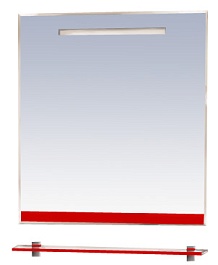 Misty Зеркало для ванной Джулия 65 красное – фотография-1