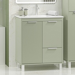 Brevita Тумба с раковиной Risacca Pistachio 70 фисташковый – фотография-7