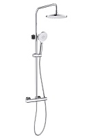 Aquatek Душевая стойка Европа AQ2343CR с термостатом, хром