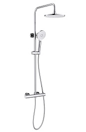 Aquatek Душевая стойка Европа AQ2343CR с термостатом, хром – фотография-1