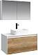 Aqwella Тумба с раковиной Mobi 100 белый/дуб балтийский – фотография-9
