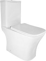 Azario Унитаз-компакт Kashmir AZ-9143S безободковый с бачком с сиденьем микролифт белый