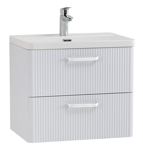 BelBagno Тумба с раковиной Due 50 подвесная Bianco Lucido ручки Белые – фото-1