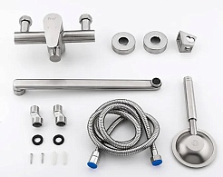 Frap Смеситель для ванны H48 F2248 сатин – фотография-2