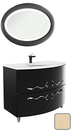 Водолей Мебель для ванной Бернарди 106 Бежевая, Ариадна – фотография-1