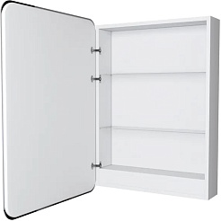 Mixline Зеркальный шкаф Виктория 60 L белый – фотография-2