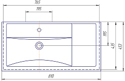 Onika Мебель для ванной Легран 80 дуб галифакс – фотография-17