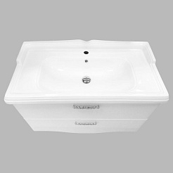 Comforty Тумба с раковиной Монако 100 1 белая – фотография-3