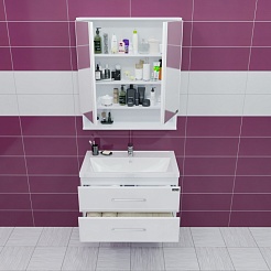 СанТа Мебель для ванной Омега 80 Фостер подвесная – фотография-3