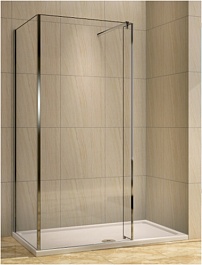 WeltWasser Душевое ограждение WW400 WALK-IN 100G+30G – фотография-3