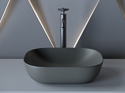 Ceramicanova Мебельная раковина Element 46 CN6009MDH тёмный антрацит матовый – фотография-4