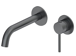 Oliveeka Смеситель для раковины Y OL-88869017-BGM матовый оружейный металл – фотография-1