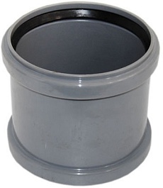 Хемкор Муфта ПВХ Ду 110 с кольцом (416810) – фотография-1