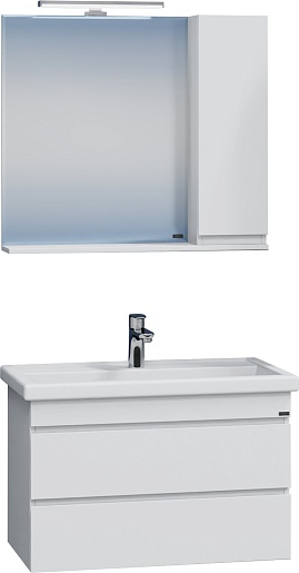 СанТа Мебель для ванной Марс 80 подвесная белая – фото-1