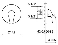 Webert Смеситель для душа Sax SX880101015 – фотография-2