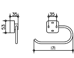 Keuco Держатель туалетной бумаги Smart 02362 – фотография-2