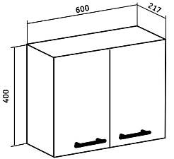 Runo Шкаф навесной Рондо 60x40 – фотография-3