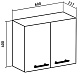 Runo Шкаф навесной Рондо 60x40 – картинка-6