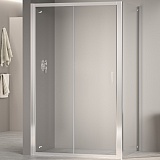 RGW Душевой уголок Passage PA-74 (PA-14 + Z-050-2) 110x110 профиль хром стекло прозрачное