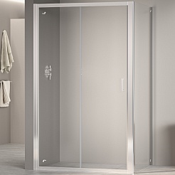 RGW Душевой уголок Passage PA-74 (PA-14 + Z-050-2) 110x110 профиль хром стекло прозрачное – фотография-1