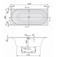 Villeroy & Boch Акриловая ванна Cetus UBQ180CEU2V-01 alpin – фотография-3