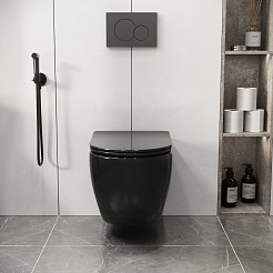 Grossman Унитаз подвесной Color GR-4411BS черный – фотография-8