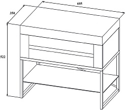 Бриклаер Банкетка Форест белая/дуб золотой – фотография-5
