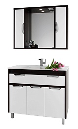 Водолей Комплект мебели "Габи 100" белый/венге – фотография-1