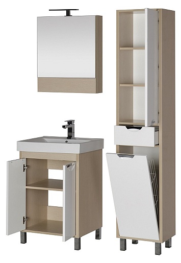 Aquanet Мебель для ванной  "Гретта 60" светлый дуб (172711) – фотография-10